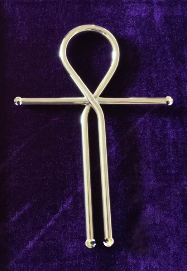 Oud Egyptische Ankh met gouden handjes en voeten